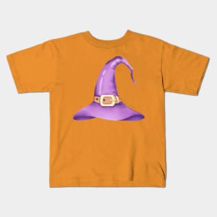 Purple witch hat Kids T-Shirt